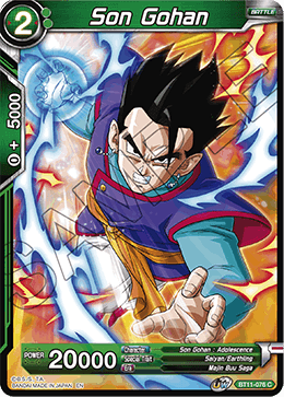 Son Gohan (Green) - Vermilion Bloodline - Common - BT11-076