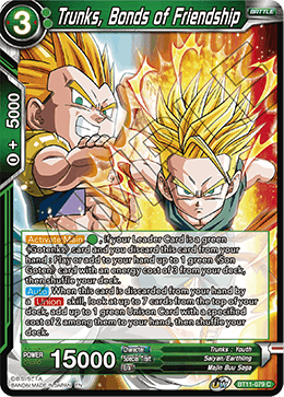 Trunks, Bonds of Friendship - Vermilion Bloodline - Common - BT11-079