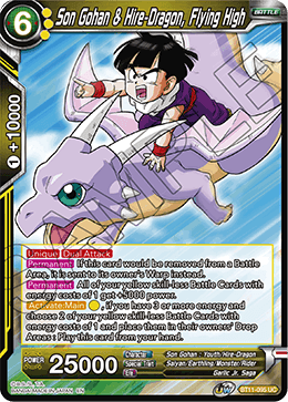 Son Gohan & Hire-Dragon, Flying High - Vermilion Bloodline - Uncommon - BT11-095