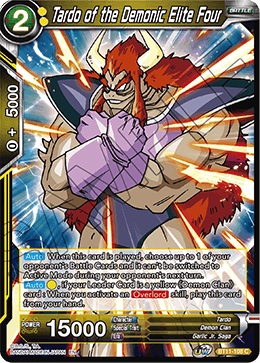 Tardo of the Demonic Elite Four - Vermilion Bloodline - Common - BT11-108