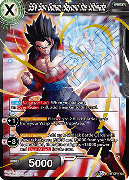 SS4 Son Gohan, Beyond the Ultimate - Vermilion Bloodline - Super Rare - BT11-123