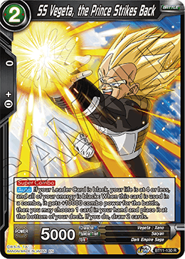 SS Vegeta, the Prince Strikes Back - Vermilion Bloodline (2nd Edition) - Rare - BT11-130