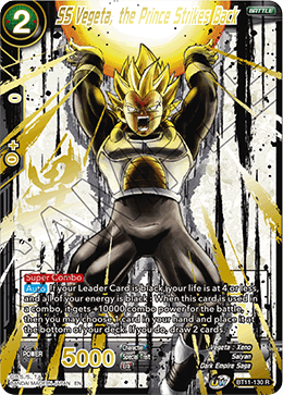 SS Vegeta, the Prince Strikes Back (Alternate Art) - Special Anniversary Set 2021 - Rare - BT11-130