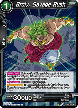 Broly, Savage Rush - Vermilion Bloodline (2nd Edition) - Uncommon - BT11-147