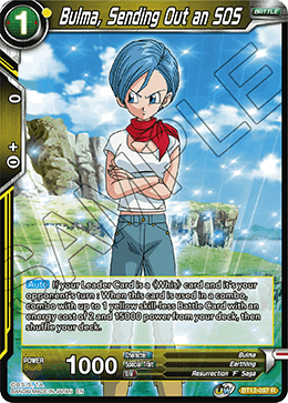 Bulma, Sending Out an SOS - Vicious Rejuvenation - Rare - BT12-097