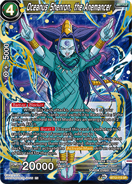 Oceanus Shenron, the Anemancer - Vicious Rejuvenation - Super Rare - BT12-113