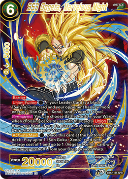 SS3 Gogeta, Marvelous Might (SPR) - Vicious Rejuvenation - Special Rare - BT12-136