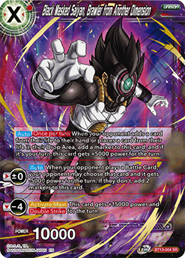 Black Masked Saiyan, Brawler from Another Dimension - Supreme Rivalry - Super Rare - BT13-004