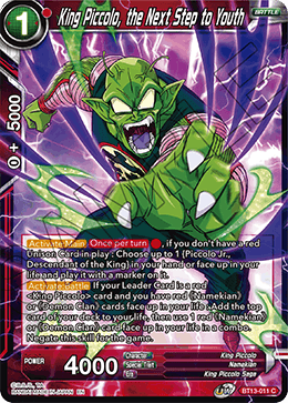 King Piccolo, the Next Step to Youth - Supreme Rivalry - Common - BT13-011