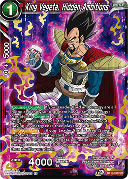 King Vegeta, Hidden Ambitions - Supreme Rivalry - Super Rare - BT13-020