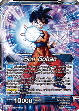 Son Gohan // SS2 Son Gohan, Pushed to the Brink - Supreme Rivalry Pre-Release Cards - Uncommon - BT13-031