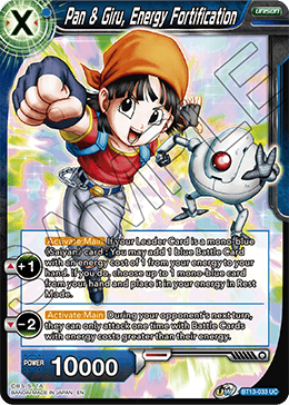 Pan & Giru, Energy Fortification - Supreme Rivalry - Uncommon - BT13-033