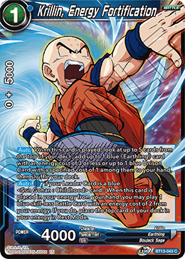 Krillin, Energy Fortification - Supreme Rivalry - Common - BT13-043