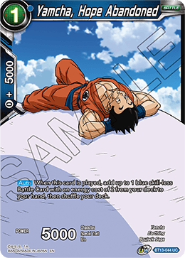 Yamcha, Hope Abandoned - Supreme Rivalry - Uncommon - BT13-044