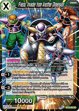 Frieza, Invader from Another Dimension - Supreme Rivalry - Super Rare - BT13-063