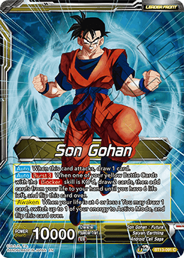 Son Gohan // SS Son Gohan, Hope of the Resistance - Supreme Rivalry - Common - BT13-091