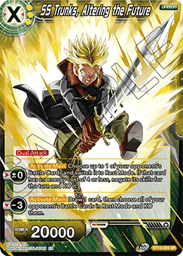 SS Trunks, Altering the Future - Supreme Rivalry - Super Rare - BT13-093