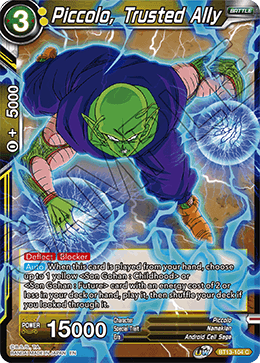 Piccolo, Trusted Ally - Supreme Rivalry - Common - BT13-104