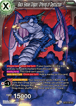 Black Smoke Dragon, Offering of Destruction - Supreme Rivalry - Uncommon - BT13-124