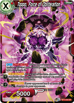 Toppo, Force of Obliteration - Cross Spirits - Super Rare - BT14-004