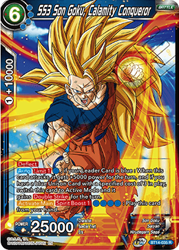 SS3 Son Goku, Calamity Conqueror - Cross Spirits - Rare - BT14-035