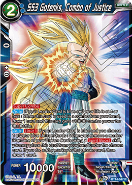 SS3 Gotenks, Combo of Justice - Cross Spirits - Rare - BT14-047