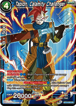 Tapion, Calamity Challenger - Cross Spirits - Super Rare - BT14-050