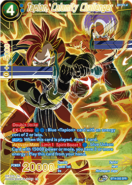 Tapion, Calamity Challenger (SPR) - Cross Spirits - Special Rare - BT14-050