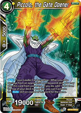 Piccolo, the Gate Opener - Cross Spirits - Common - BT14-104