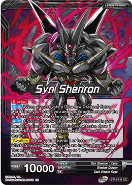 Syn Shenron // Syn Shenron, Resonance of Shadow - Cross Spirits - Uncommon - BT14-121