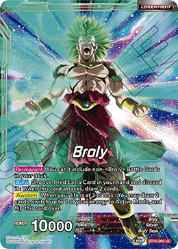 Broly // SS Broly, Demon's Second Coming - Saiyan Showdown - Uncommon - BT15-002