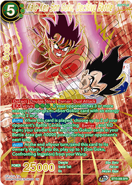 Kaio-Ken Son Goku, Decisive Battle (SPR) - Saiyan Showdown - Special Rare - BT15-066