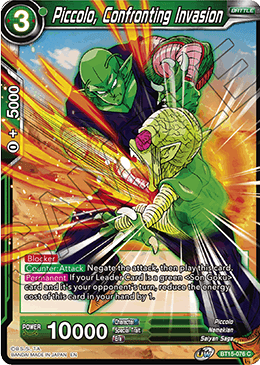 Piccolo, Confronting Invasion - Saiyan Showdown - Common - BT15-076