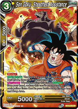 Son Goku, Steadfast Assistance - Saiyan Showdown - Super Rare - BT15-096