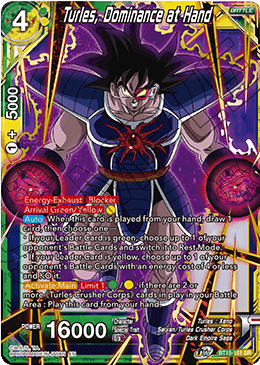 Turles, Dominance at Hand - Saiyan Showdown - Super Rare - BT15-151