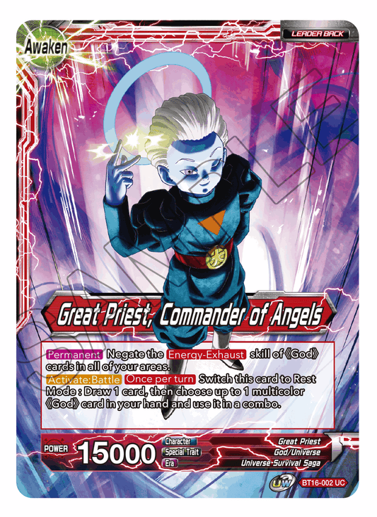 Great Priest // Great Priest, Commander of Angels - Realm of the Gods - Uncommon - BT16-002