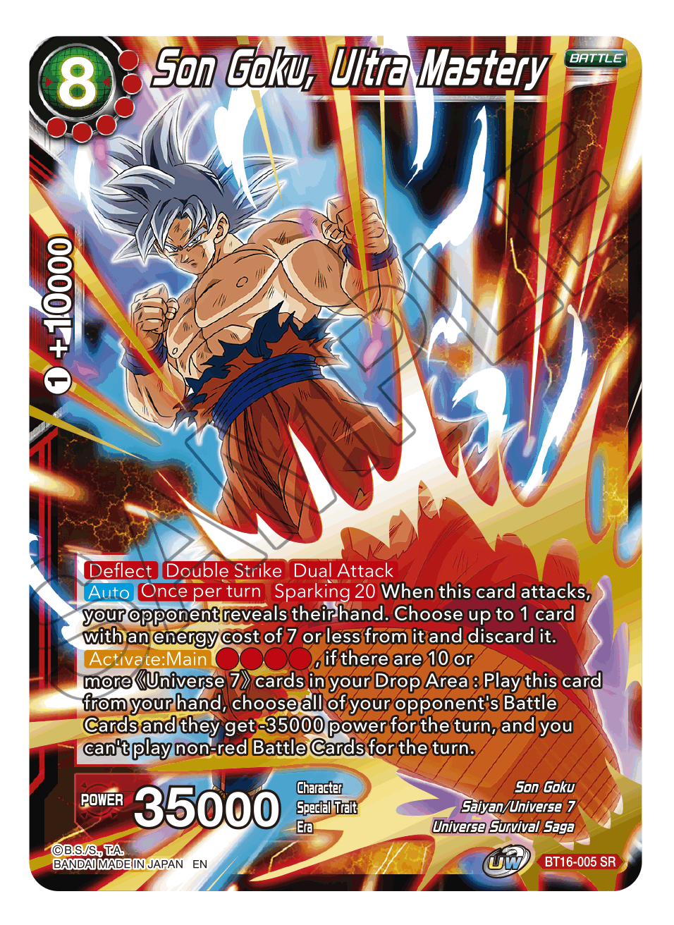 Son Goku, Ultra Mastery - Realm of the Gods - Super Rare - BT16-005