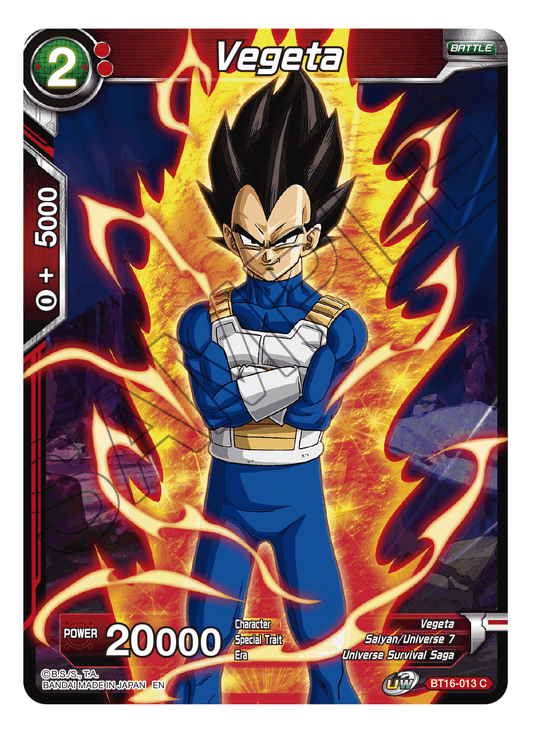 Vegeta (BT16-013) - Realm of the Gods - Common - BT16-013