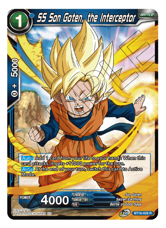 SS Son Goten, the Interceptor - Realm of the Gods - Rare - BT16-028