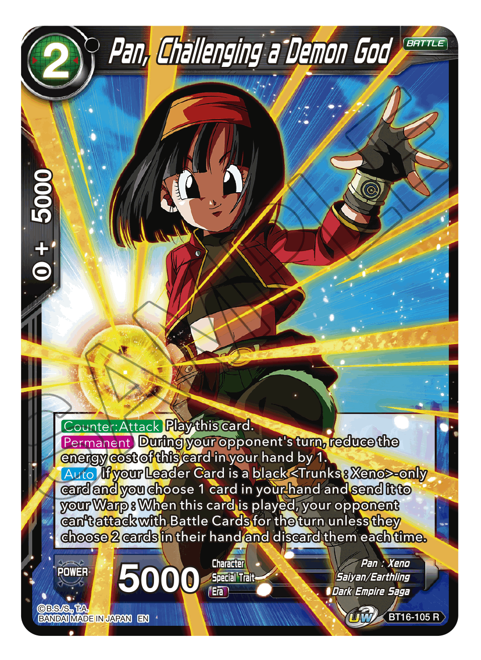 Pan, Challenging a Demon God - Realm of the Gods - Rare - BT16-105