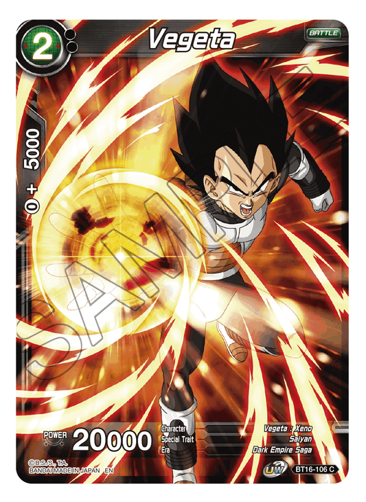 Vegeta (BT16-106) - Realm of the Gods - Common - BT16-106