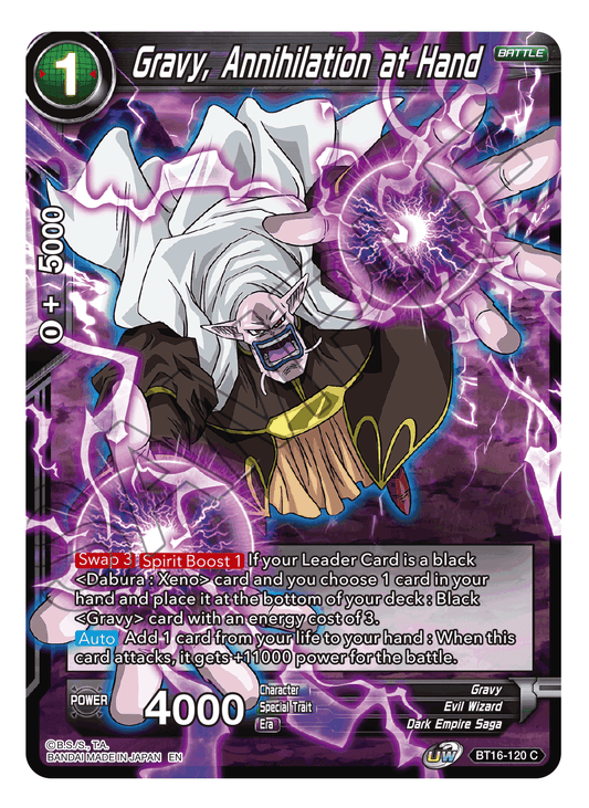 Gravy, Annihilation at Hand - Realm of the Gods - Common - BT16-120