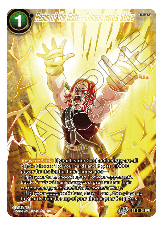 Realm of the Gods - Crimson Hero's Strike (SPR) - Realm of the Gods - Special Rare - BT16-125