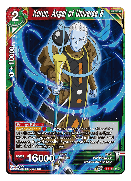 Korun, Angel of Universe 8 - Realm of the Gods - Common - BT16-127
