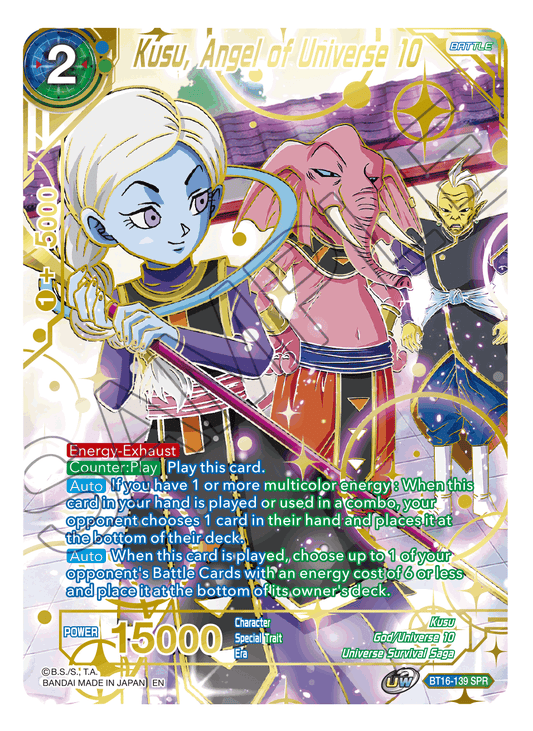Kusu, Angel of Universe 10 (SPR) - Realm of the Gods - Special Rare - BT16-139