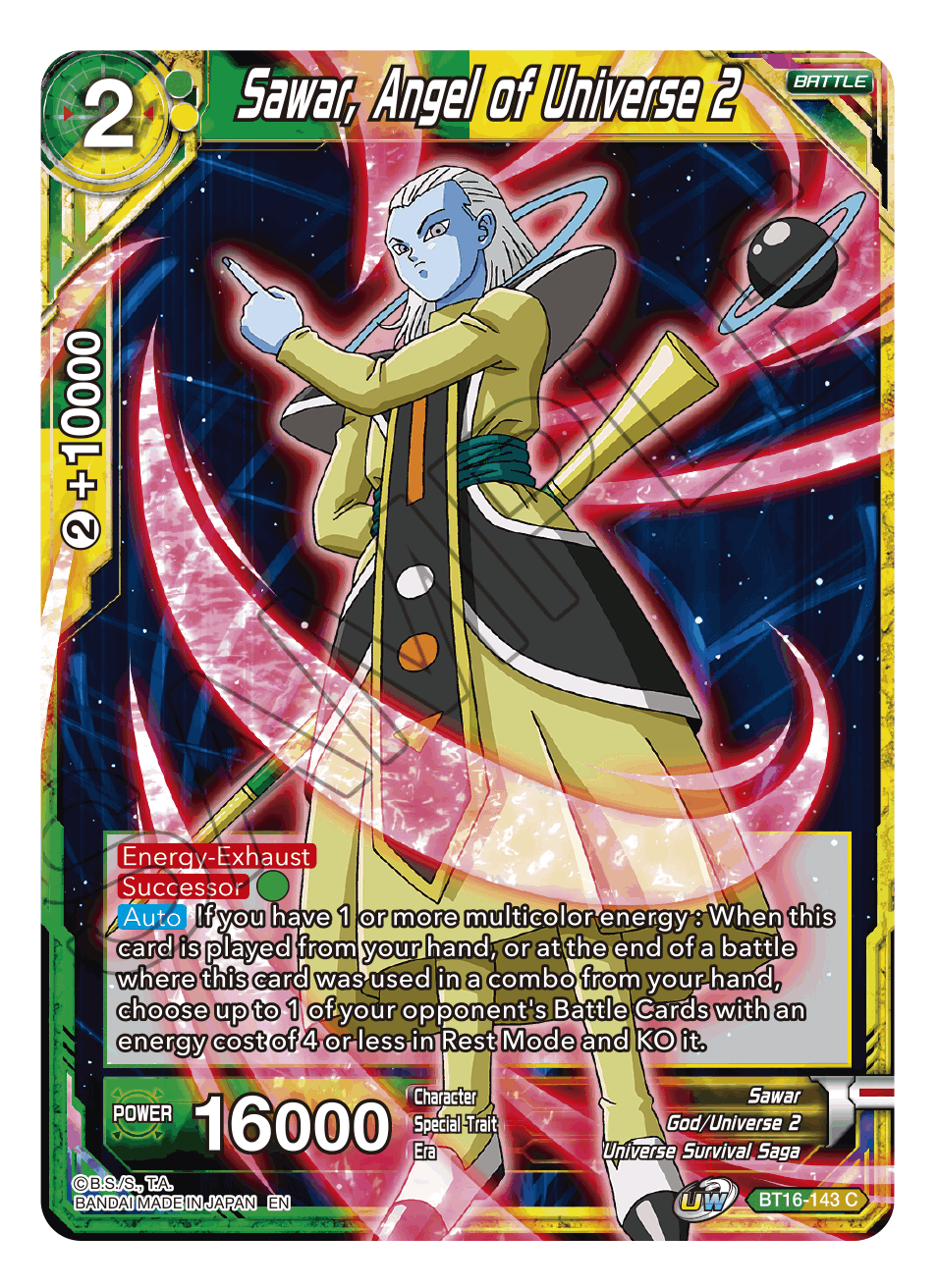 Sawar, Angel of Universe 2 - Realm of the Gods - Common - BT16-143