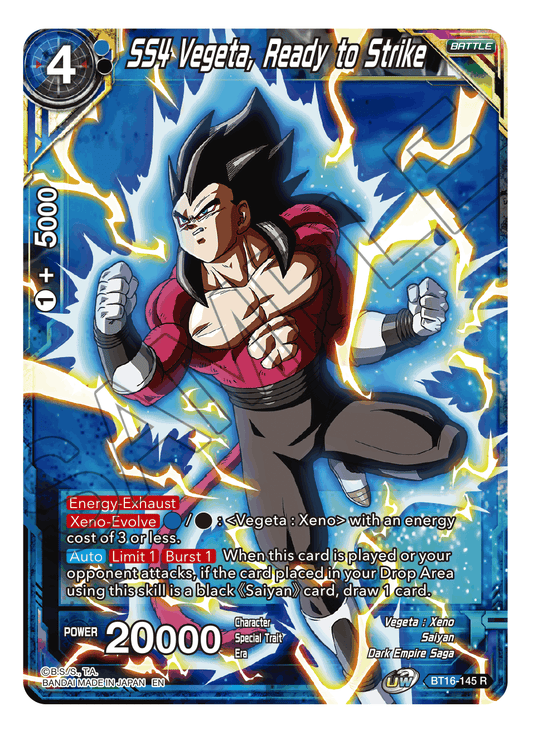 SS4 Vegeta, Ready to Strike - Realm of the Gods - Rare - BT16-145