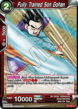 Fully Trained Son Gohan - Union Force - Common - BT2-007