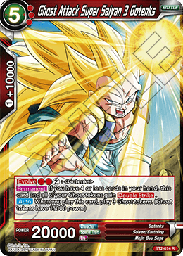 Ghost Attack Super Saiyan 3 Gotenks - Union Force - Rare - BT2-014