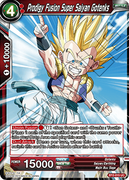 Prodigy Fusion Super Saiyan Gotenks - Union Force - Uncommon - BT2-015
